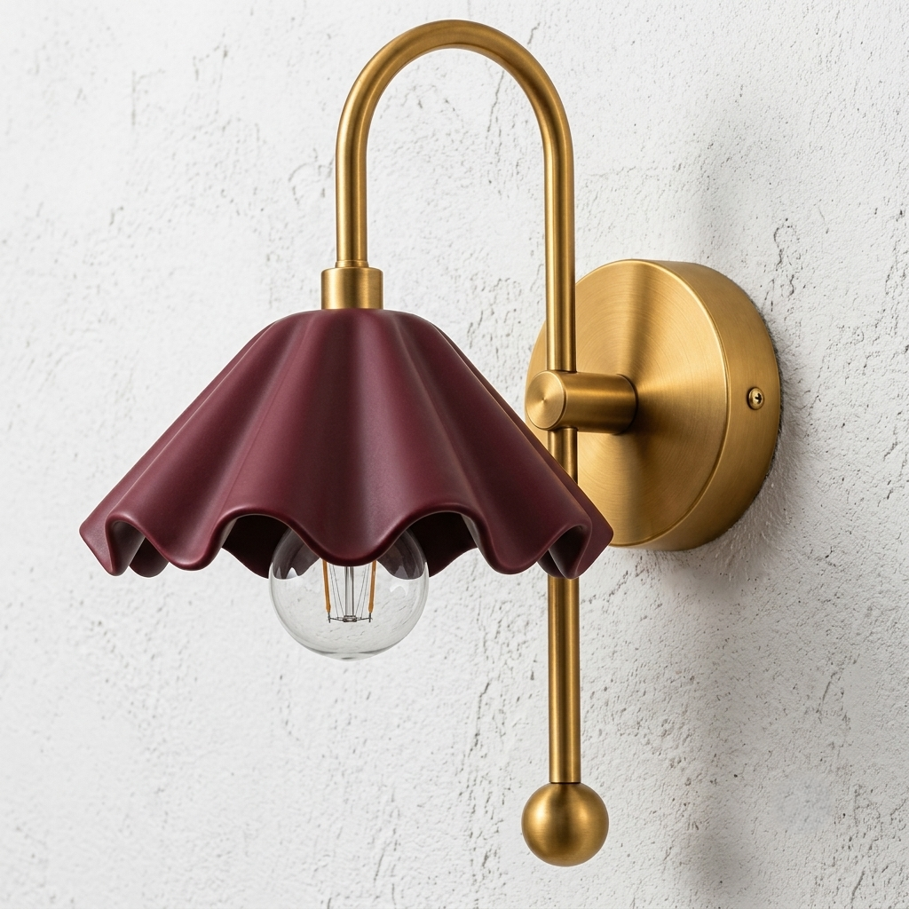 NauticZen Scalloped Wall Sconce – E26/E27 Wall Light
